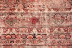 Signature Of Shabby Chic Antique Perisan Kerman Rug 70381 by Nazmiyal NYC