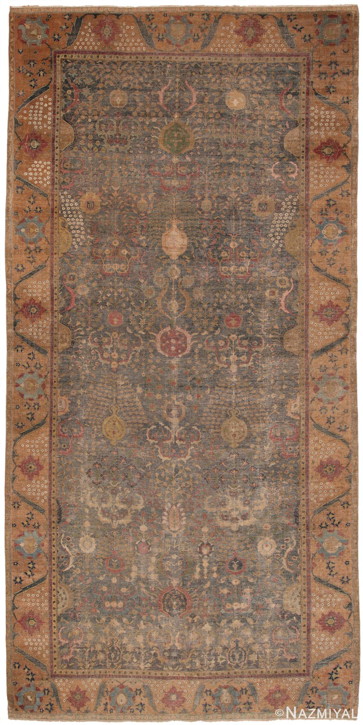 17th Century Persian Isfahan Rug 49141 by Nazmiyal NYC
