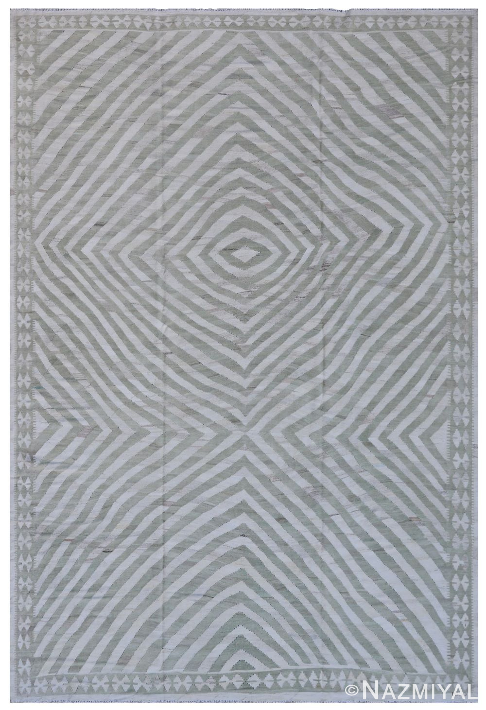 Modern Flat Weave Rug 801818493 by Nazmiyal NYC