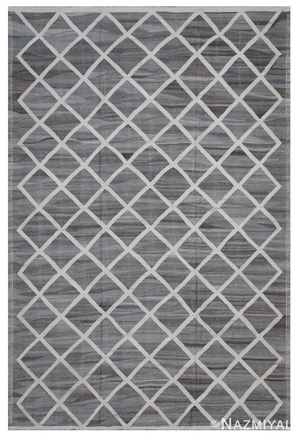 Modern Flat Weave Rug 802087621 by Nazmiyal NYC