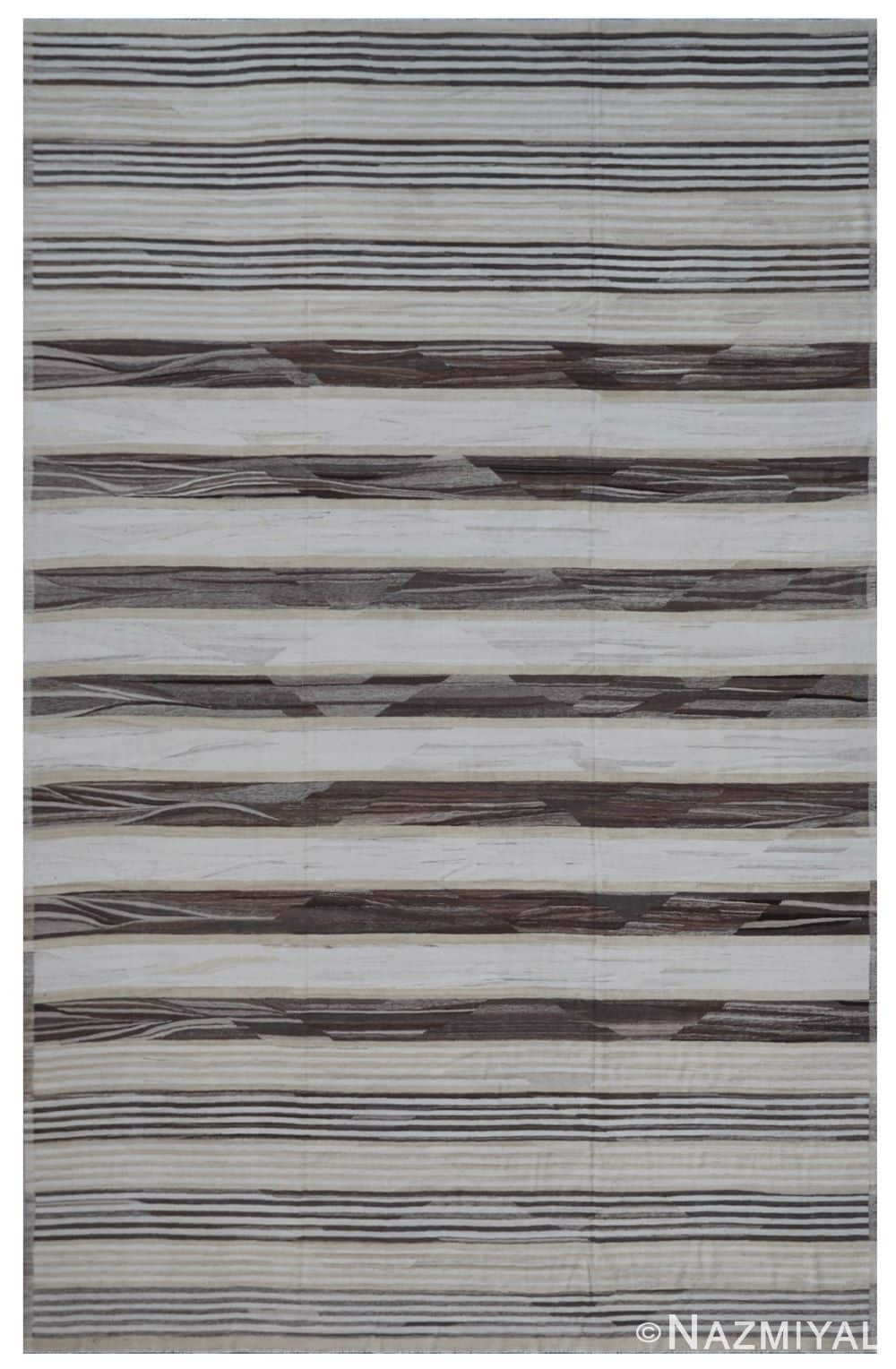 Modern Flat Weave Rug 802104490 by Nazmiyal NYC