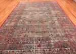 Whole View Of Shabby Chic Antique Perisan Kerman Rug 70381 by Nazmiyal NYC