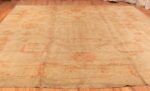 Whole View Of Antique Turkish Oushak Rug 70387 by Nazmiyal NYC