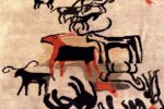 Animals On Vintage Olga Fisch Ecadorian Rug 70385 by Nazmiyal NYC
