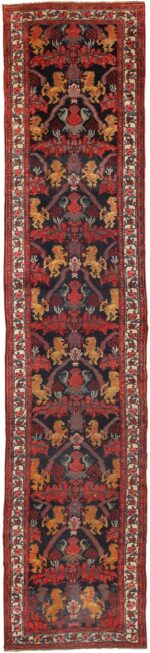 Antique Persian Kurdish Bidjar Runner Rug 70310 by Nazmiyal NYC