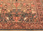 Border Of Jewel Tone Antique Persian Sarouk Farahan Rug 70397 by Nazmiyal NYC