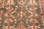 Close Up Tribal Earth Tone Persian Malayer Rug 70443 Nazmiyal