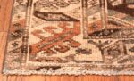 Corner Of Shabby Chic Garden Design Antique Persian Rug 70435 by Nazmiyal NYC
