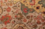 Detail Antique Persian Tabriz Rug 46383 by Nazmiyal NYC