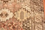 Detail Shabby Chic Garden Design Antique Persian Rug 70435 by Nazmiyal NYC