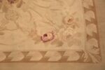 Details Antique Ivory French Aubusson Rug 70392 by Nazmiyal NYC