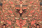 Details Jewel Tone Antique Persian Sarouk Farahan Rug 70397 by Nazmiyal NYC