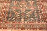 Fringe Of Tribal Earth Tone Persian Malayer Rug 70443 Nazmiyal
