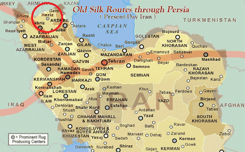 Gorevan Heriz Persia Nazmiyal