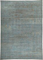 Soft Earth Tone Color Modern Oushak Room Size Rug #60078 by Nazmiyal Antique Rugs