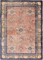 Antique Shabby Chic Silk Chinese Rug 70303 by Nazmiyal NYC