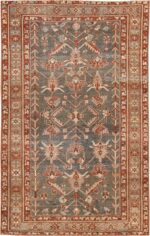 Tribal Earth Tone Persian Malayer Rug 70443 Nazmiyal