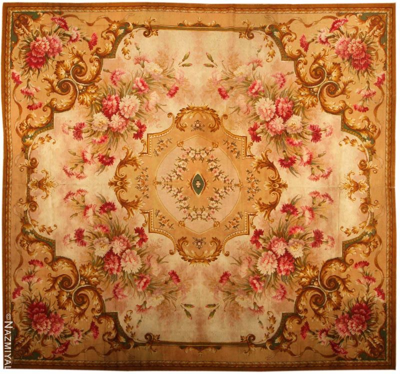 Antique Axminster Rug Nazmiyal