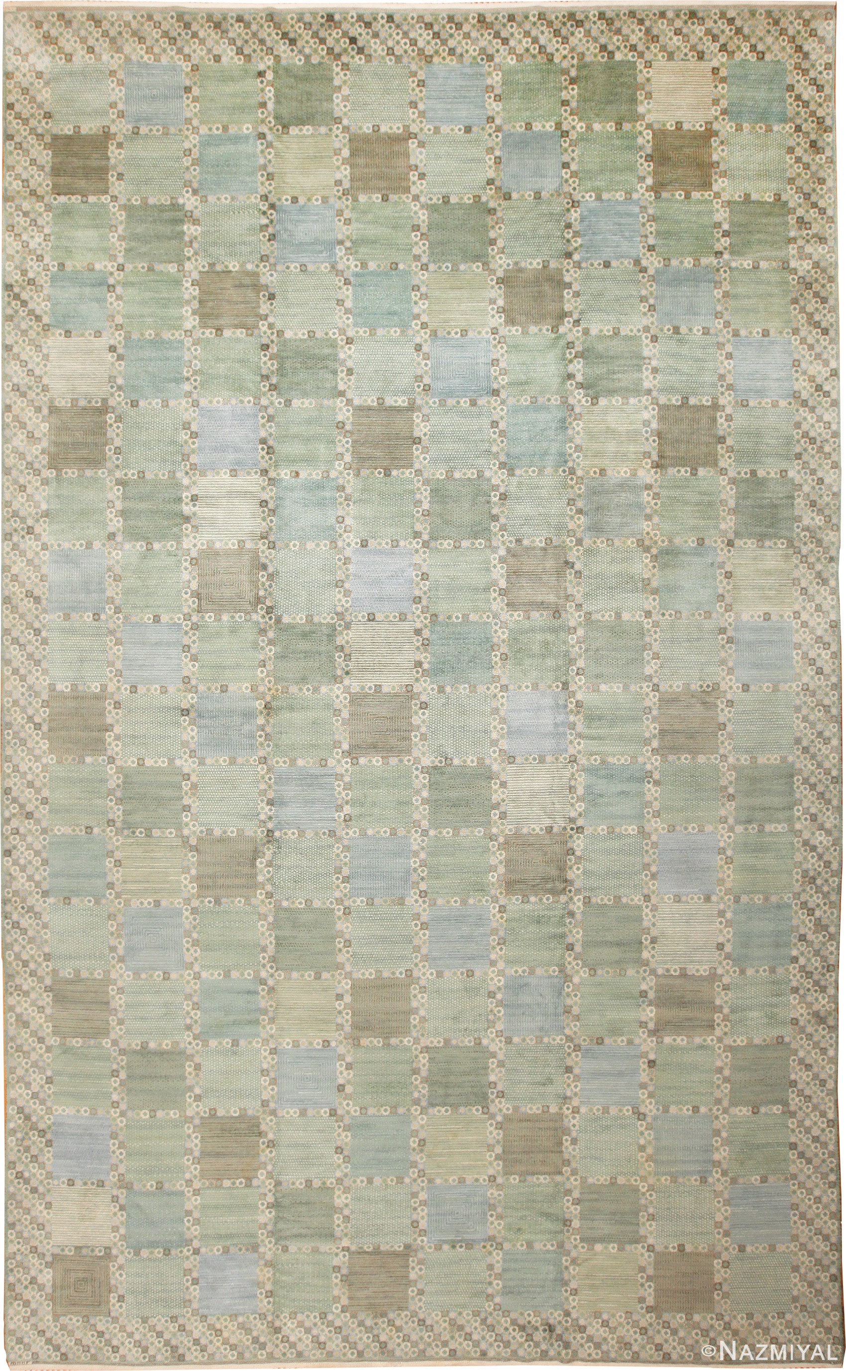 Oversized Vintage Scandinavian Marta Maas Barbro Nilson Rug 70366 by Nazmiyal Antique Rugs NYC