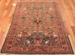 Whole View Of Jewel Tone Antique Persian Sarouk Farahan Rug 70397 by Nazmiyal NYC