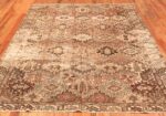 Whole View Of Shabby Chic Garden Design Antique Persian Rug 70435 by Nazmiyal NYC