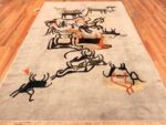 Whole View Of Vintage Olga Fisch Ecadorian Rug 70385 by Nazmiyal NYC