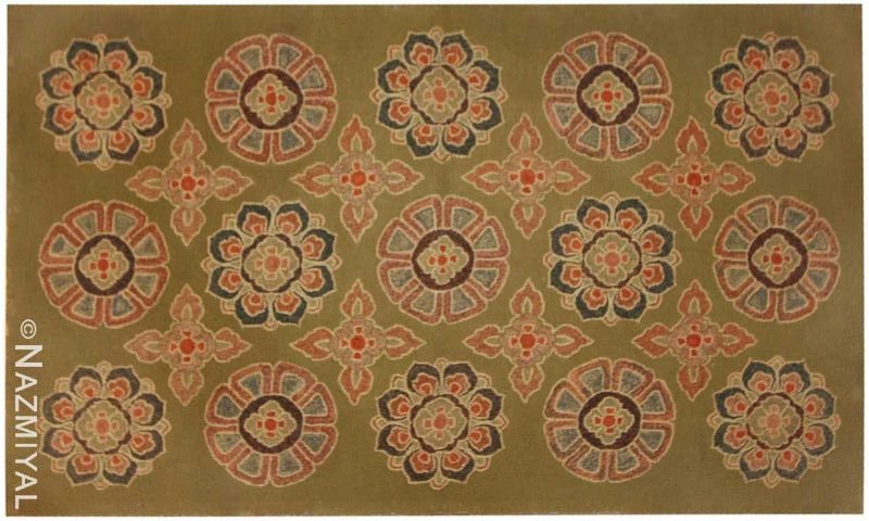 Antique Hooked American Rug Nazmiyal