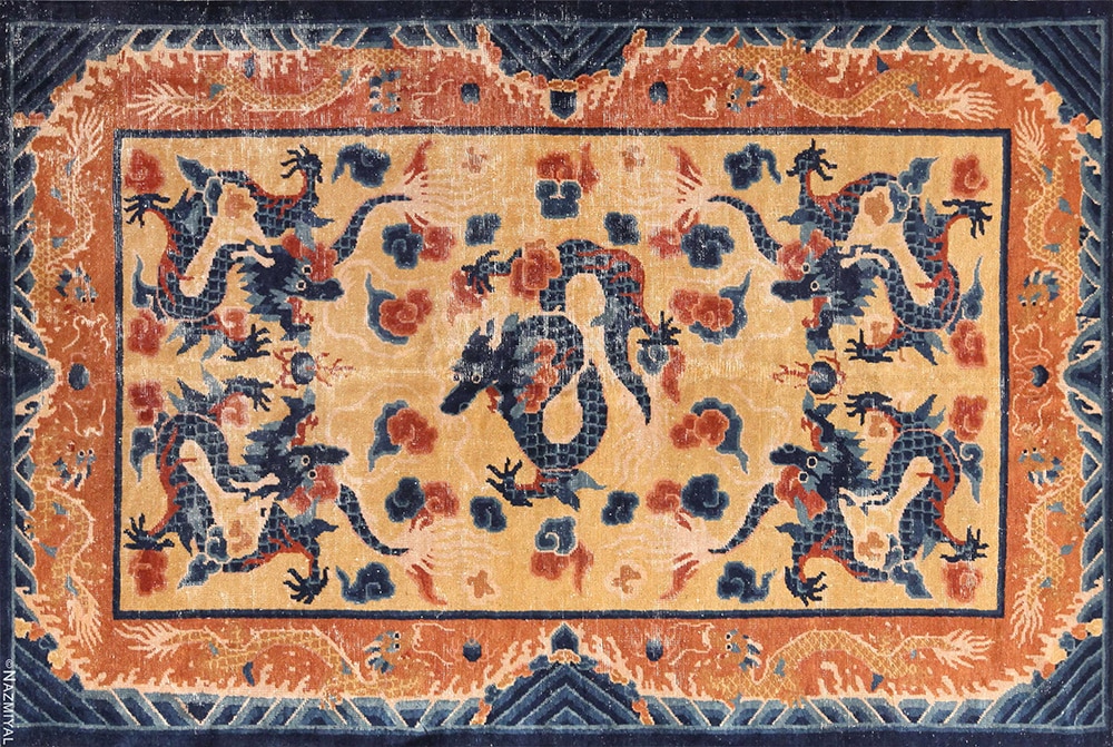 Antique Dragon Chinese Rug #72102 Antique Dragon Chinese Rug #72102 by Nazmiyal Antique Rugs