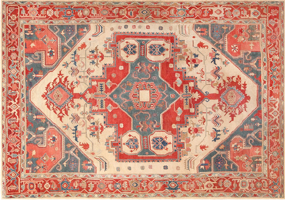 Antique Persian Serapi Rug #72002 Antique Persian Serapi Rug #72002 by Nazmiyal Antique Rugs