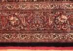 Border Of Antique Persian Mashad Amoghli Rug 70395 by Nazmiyal NYC