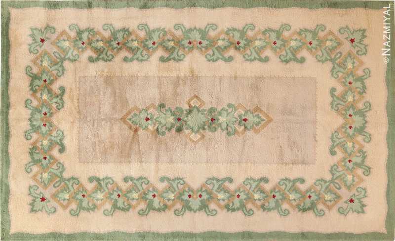 Antique French Art Deco Leleu Rug Antique French Art Deco Leleu Rug Nazmiyal