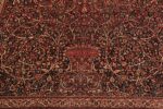 Close Up Antique Persian Mashad Amoghli Rug 70395 by Nazmiyal NYC