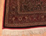 Corner Of Antique Persian Mashad Amoghli Rug 70395 by Nazmiyal NYC