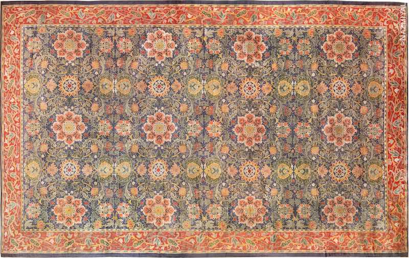 Antique Oversized Arts and Crafts William Morris Rug Nazmiyal