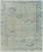 Large Faded Turkish Modern Oushak Area Rug #60060 by Nazmiyal Antique Rugs