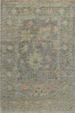 Soft Color Modern Turkish Oushak Area Rug #60476 by Nazmiyal Antique Rugs
