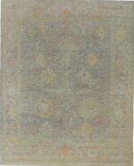 Large Soft Grey Color Modern Turkish Oushak Rug 60468 by Nazmiyal Antique Rugs