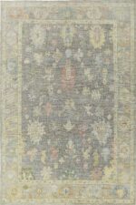 Large Soft Grey Modern Turkish Oushak Area Rug #60467 by Nazmiyal Antique Rugs
