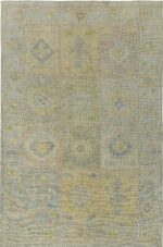 Decorative Modern Room Size Turkish Oushak Area Rug #60475 by Nazmiyal Antique Rugs