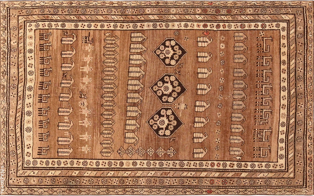 Tribal Persian Bidjar Rug #72152 Tribal Persian Bidjar Rug #72152 by Nazmiyal Antique Rugs