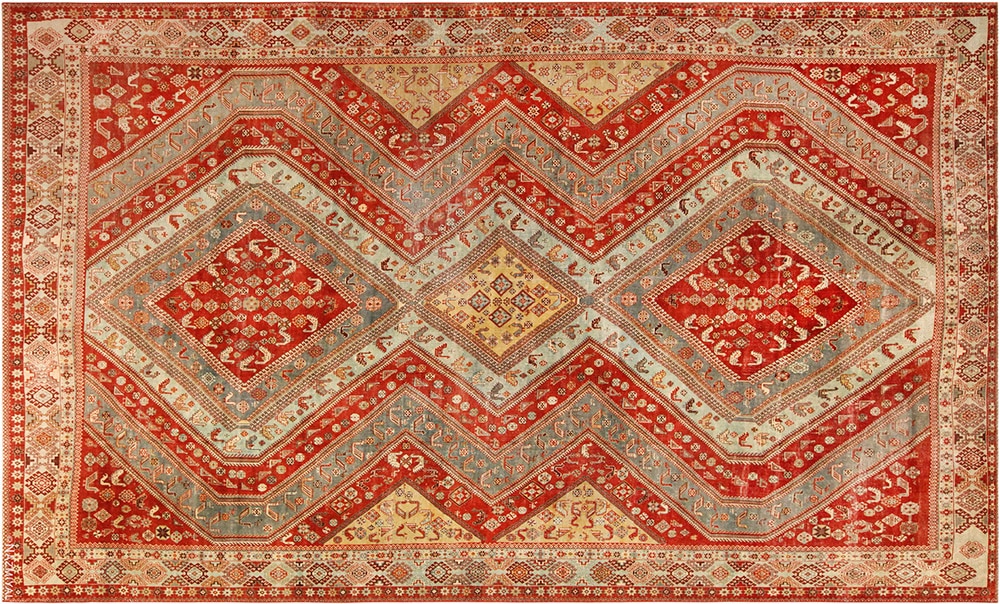 Tribal Persian Qashqai Rug #72144 Tribal Persian Qashqai Rug #72144 by Nazmiyal Antique Rugs