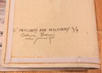 Back Signature Of Vintage Art Expressionist Calman Shemi Rug 70478 by Nazmiyal NYC