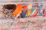 Details Vintage Art Expressionist Calman Shemi Rug 70478 by Nazmiyal NYC
