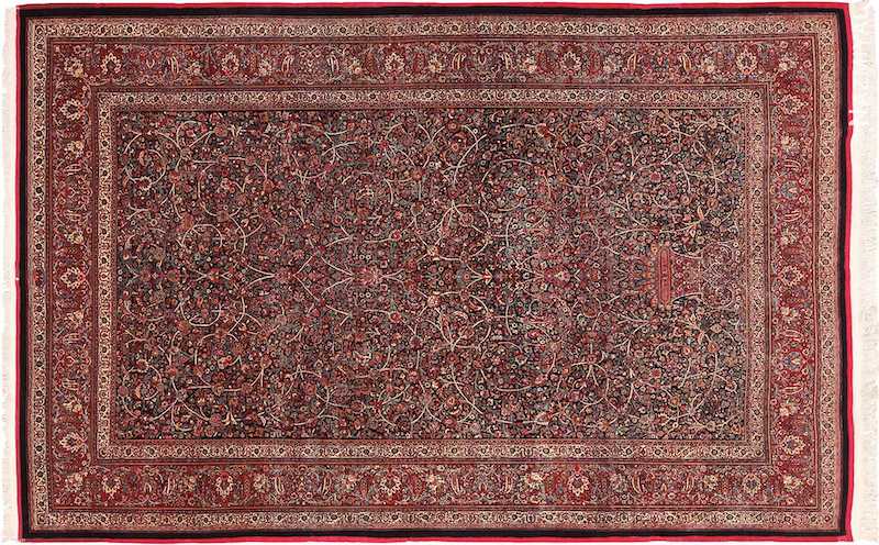 Antique Persian Mashad Amoghli Rug Antique Persian Mashad Amoghli Rug Nazmiyal