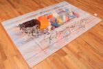 Whole View Of Vintage Art Expressionist Calman Shemi Rug 70478 by Nazmiyal NYC