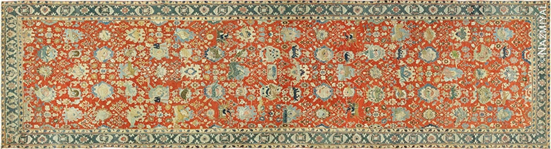 17th Century Hunting Scene Persian Isfahan Rug by Nazmiyal NYC