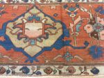 Border Of Oversized Antique Persian Serapi Heriz Rug 90007 by Nazmiyal NYC