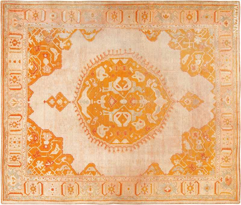 Decorative Antique Turkish Oushak Rug Decorative Antique Turkish Oushak Rug Nazmiyal