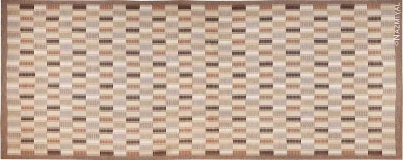 Vintage Oversize Scandinavian Brita Grahn Kilim Rug Nazmiyal