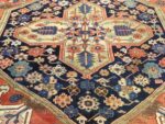 Medallion Of Oversized Antique Persian Serapi Heriz Rug 90007 by Nazmiyal NYC